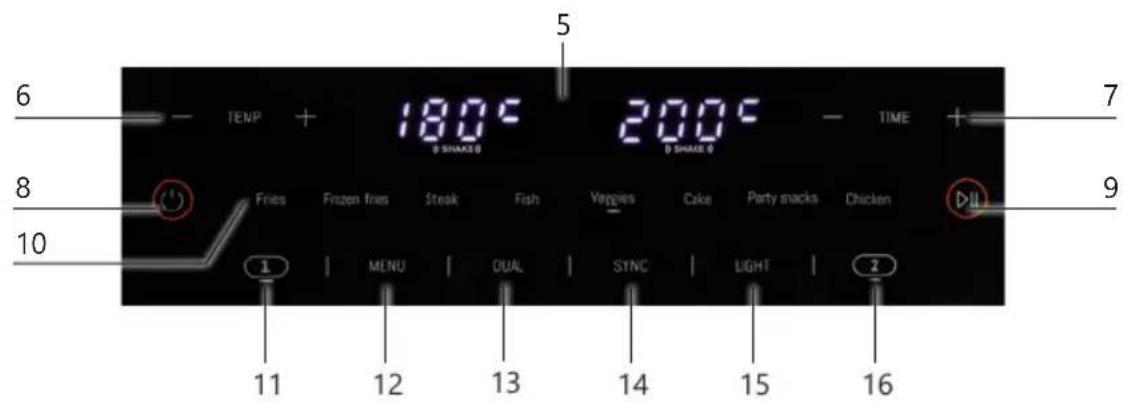 DOMO DO1166FR - CONTROL PANEL - 1