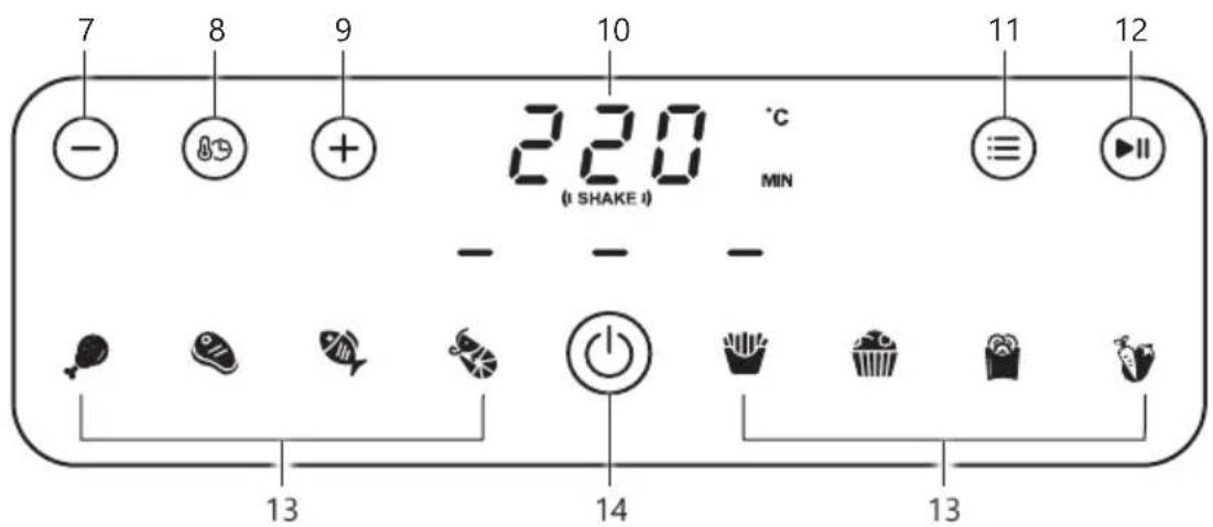 DOMO DO1174FR - BEDIENINGSPANEEEL - 1