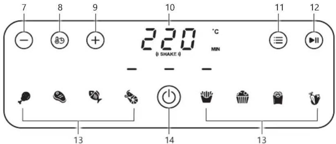 DOMO DO1174FR - BEDIENFELD - 1