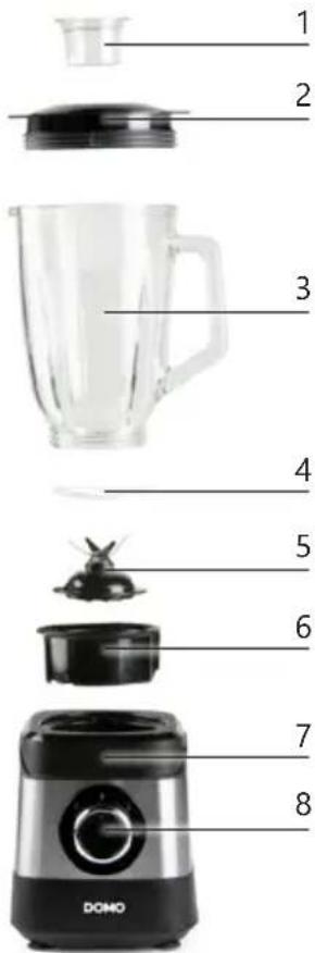 DOMO DO1162BL - PARTS - 1