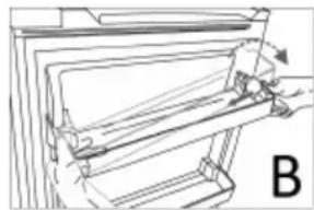 DOMO DO91933 - MOVING THE SHELVES AND DOOR RACK - 3