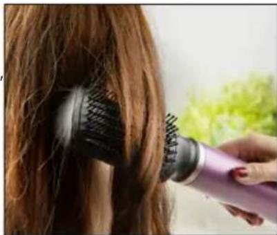 DOMO DO9288HS - Utilisation de la brosse lissante - 1
