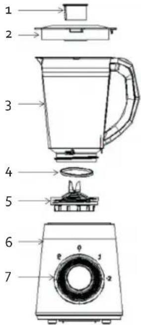 DOMO DO714BL - PARTS - 1