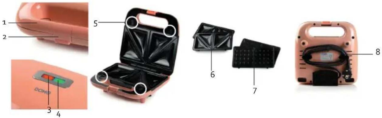 DOMO DO1124C - PIEZAS - 1