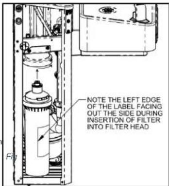 Haws 1212SVN - F.3. Remplacement du filtre (modèles avec filtre) - 1