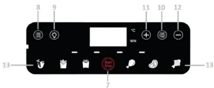 DOMO DO1122FR - BEDIENFELD - 2