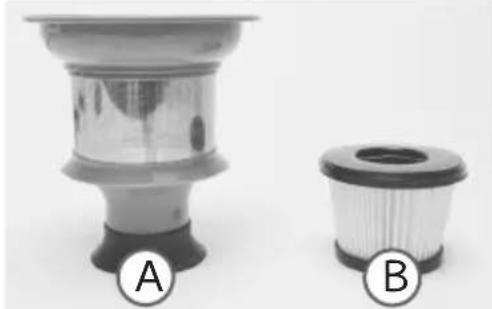 DOMO DO219SV - THE FILTERS IN THE DUST CONTAINER - 1