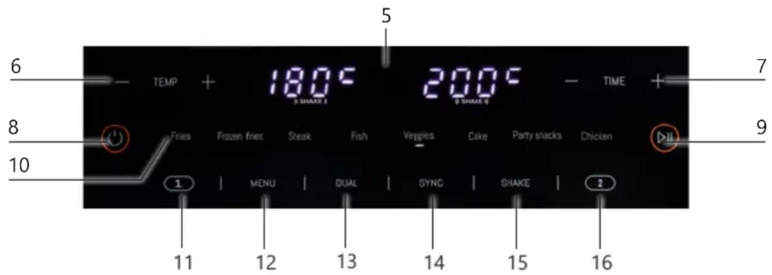 DOMO DO1181FR - PANEL DE CONTROL - 1