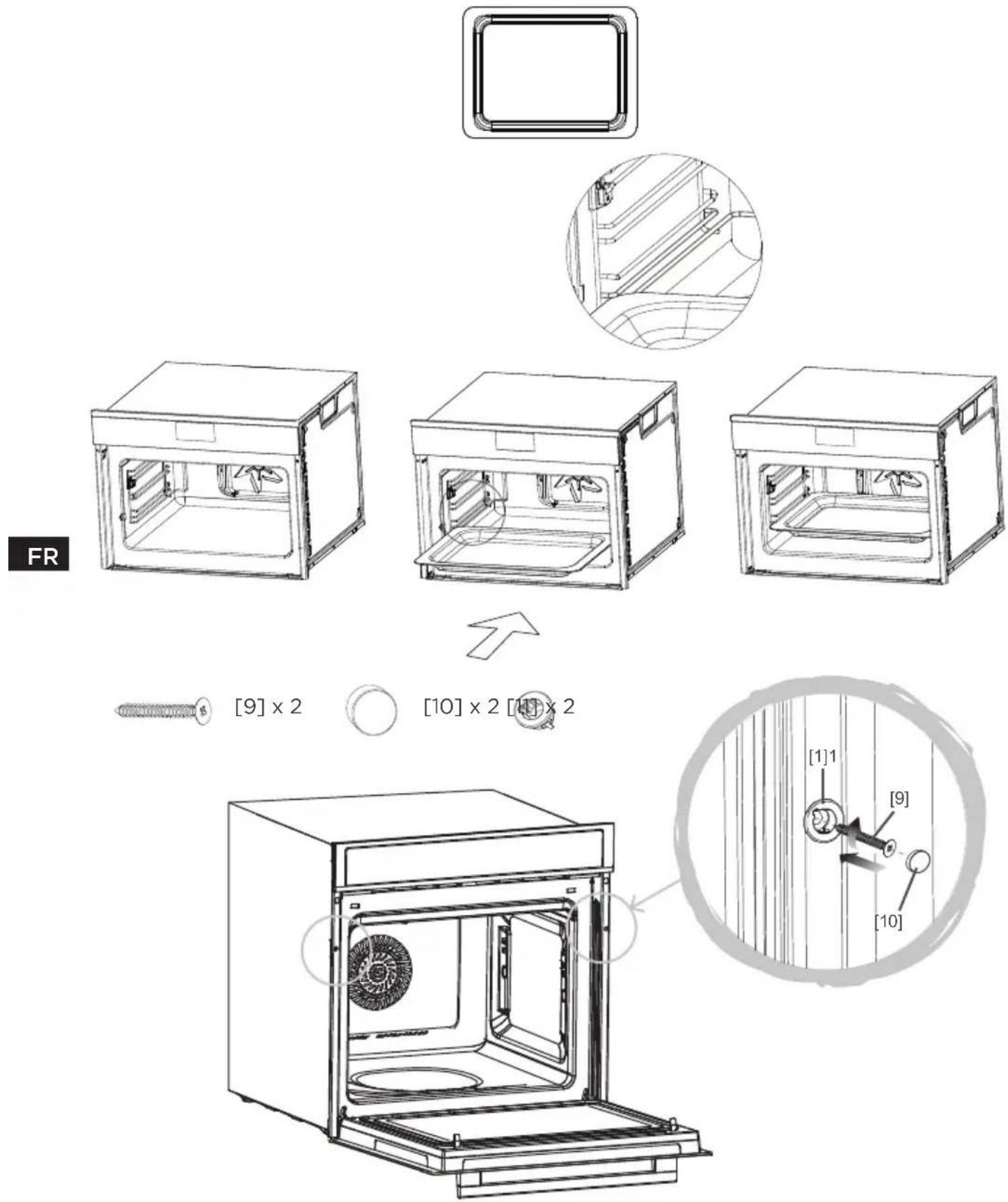 MIDEA MCOTV950E4MO-BK - Plateau de cuisson - Plateau en verre - 1