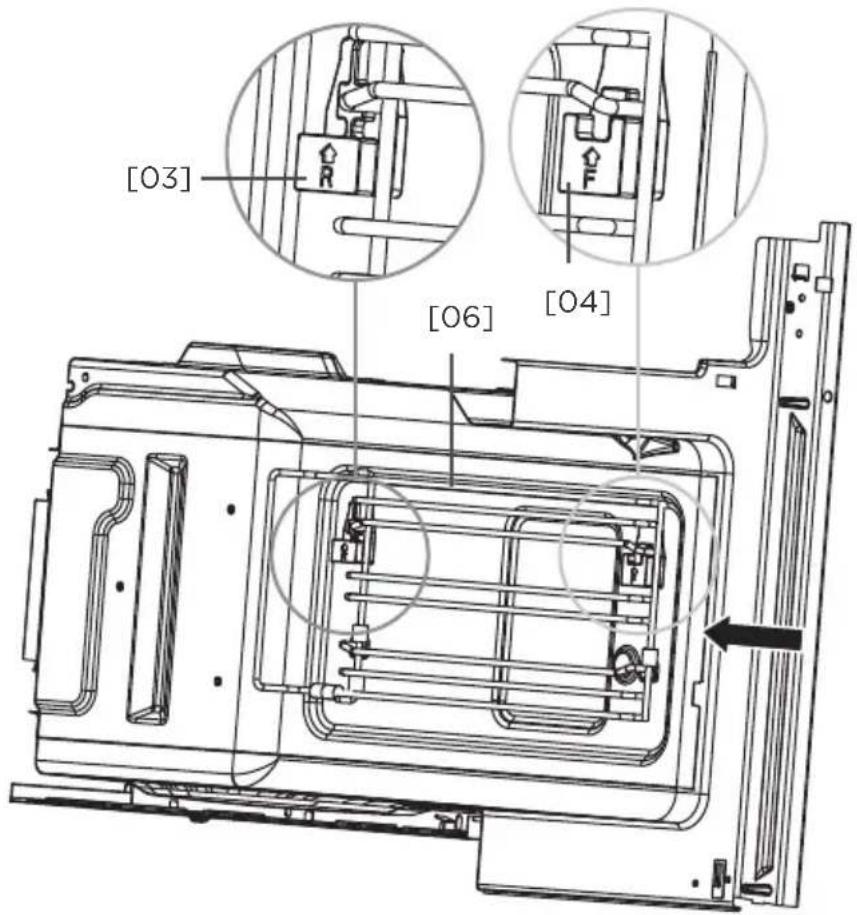 MIDEA MCOTV950E4MO-BK - Installation of the ceramic clips and side rails - 9