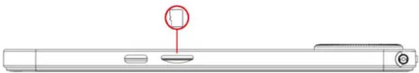 LOGICOM Tab Fold 10 - Insertion d'une carte microsd - 1
