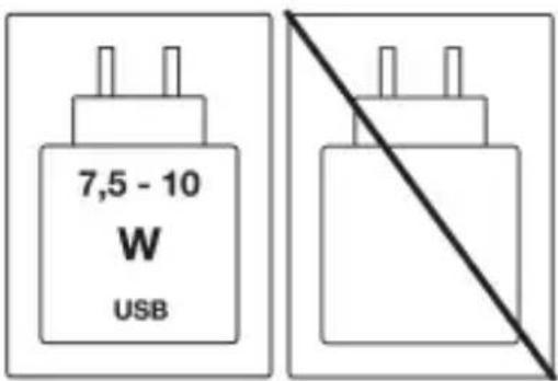 LOGICOM Tab Fold 10 - Voorzorgsmaatregelen voor gebruik bij het opladen van de batterij: - 1