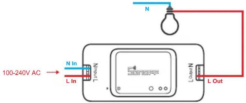 Sonoff RFR3 - Verkabelungsanleitung - 3