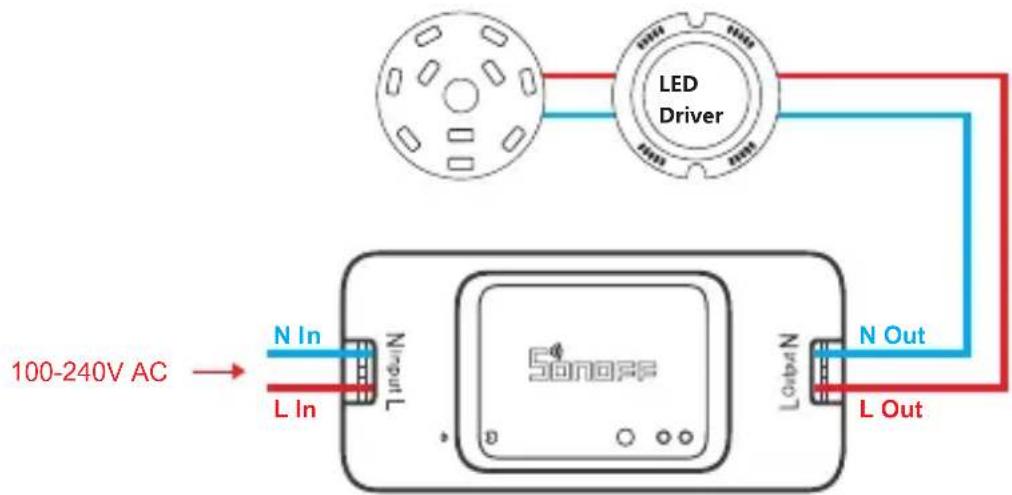 Sonoff RFR3 - Instrucciones de cableado - 2