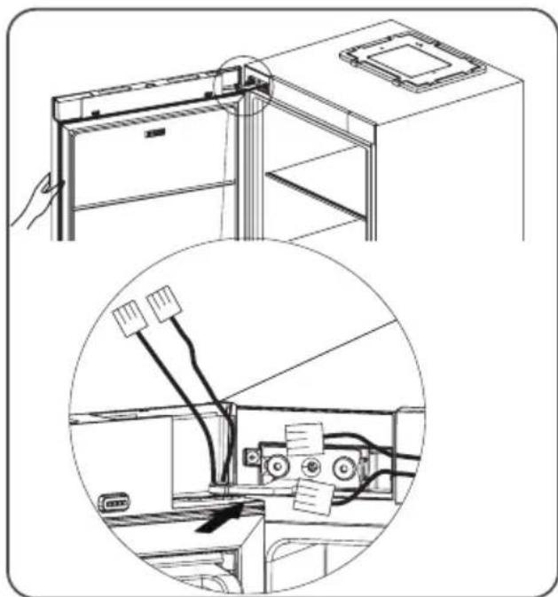HISENSE RL3K370SAIE1 - Obrnitev smeri odpiranja vrat - 3
