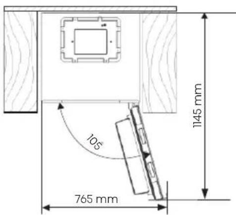 105 765 mm 1145 mm