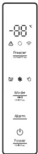 -00 °C Freezer Mode Alarm Power