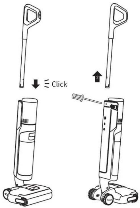 DREAME FloorX 500 - Install the Handle - 1