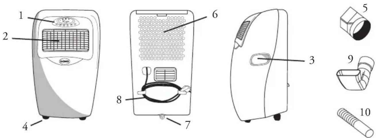DOMO DO-260A - DESCRIPTION OF THE APPLIANCE - 1