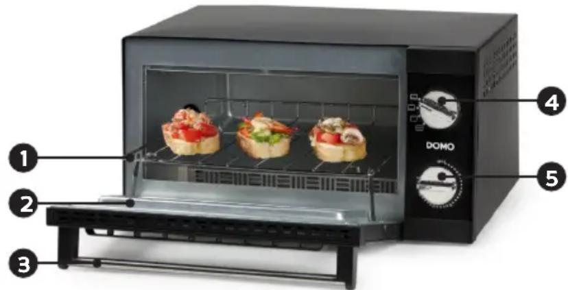 DOMO Bruschetta DO466GO - ÉLÉMENTS - 1