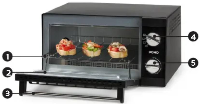 DOMO Bruschetta DO466GO - POPIS PŘÍSTROJE - 1