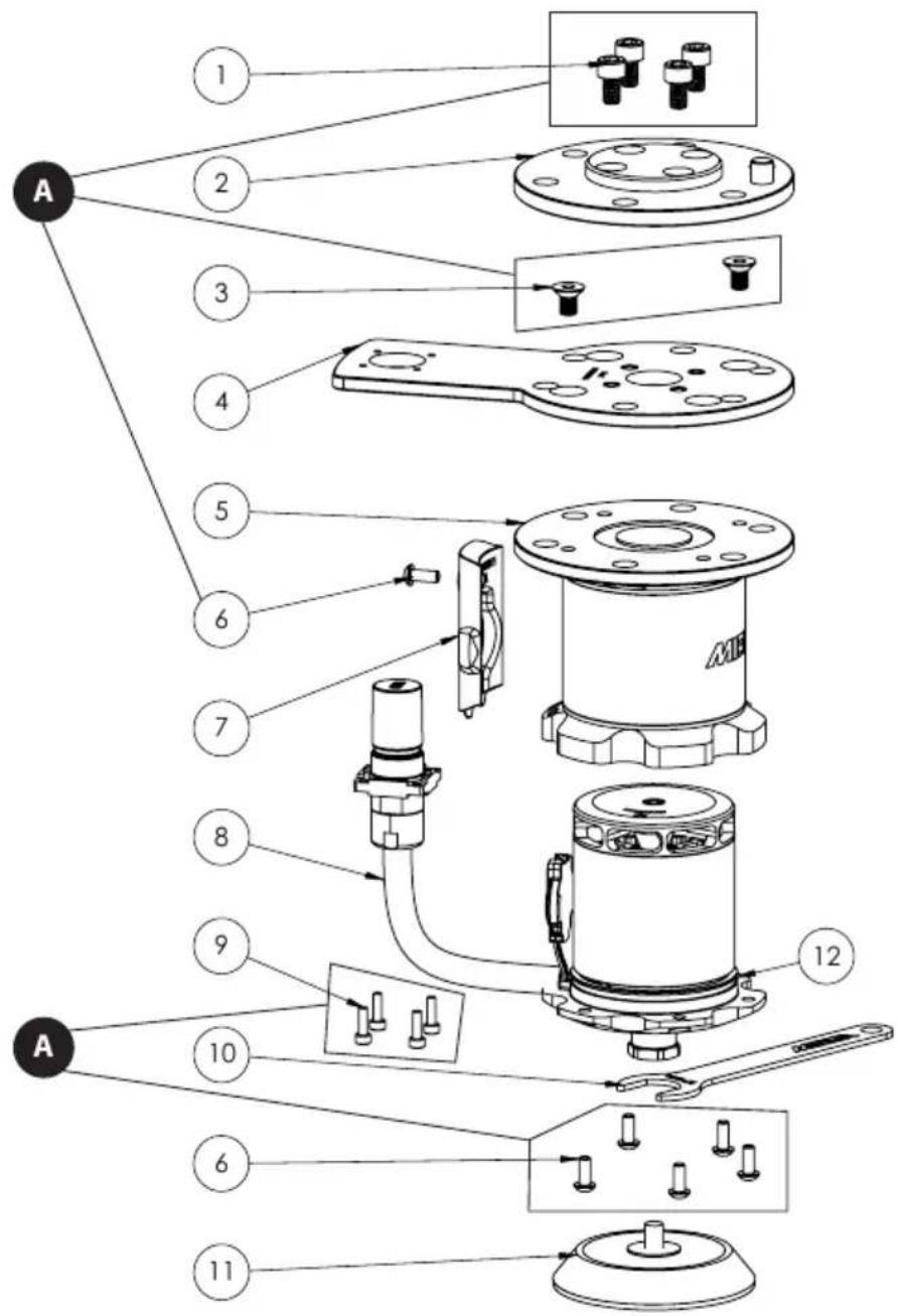 Mirka AIROS 300P - Exploded view - 1