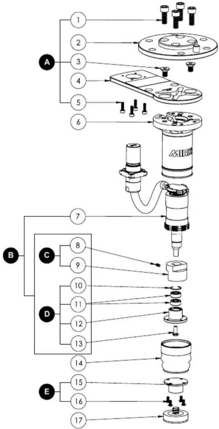 Mirka AIROS 150S - Exploded view - 1