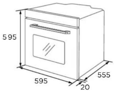 TEKA HCB 6375 SS - Διάγραμμα ντουλαπιού (Ντουλάπα Επιδαπέδια) - 1