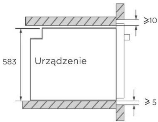 TEKA HCB 6375 SS - Schemat szafki (szafka pionowa) - 2