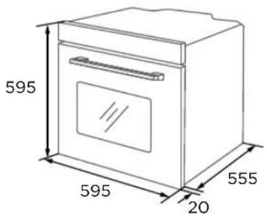 TEKA HCB 6375 SS - Diagrama do Armário (Armário Inferior) - 1