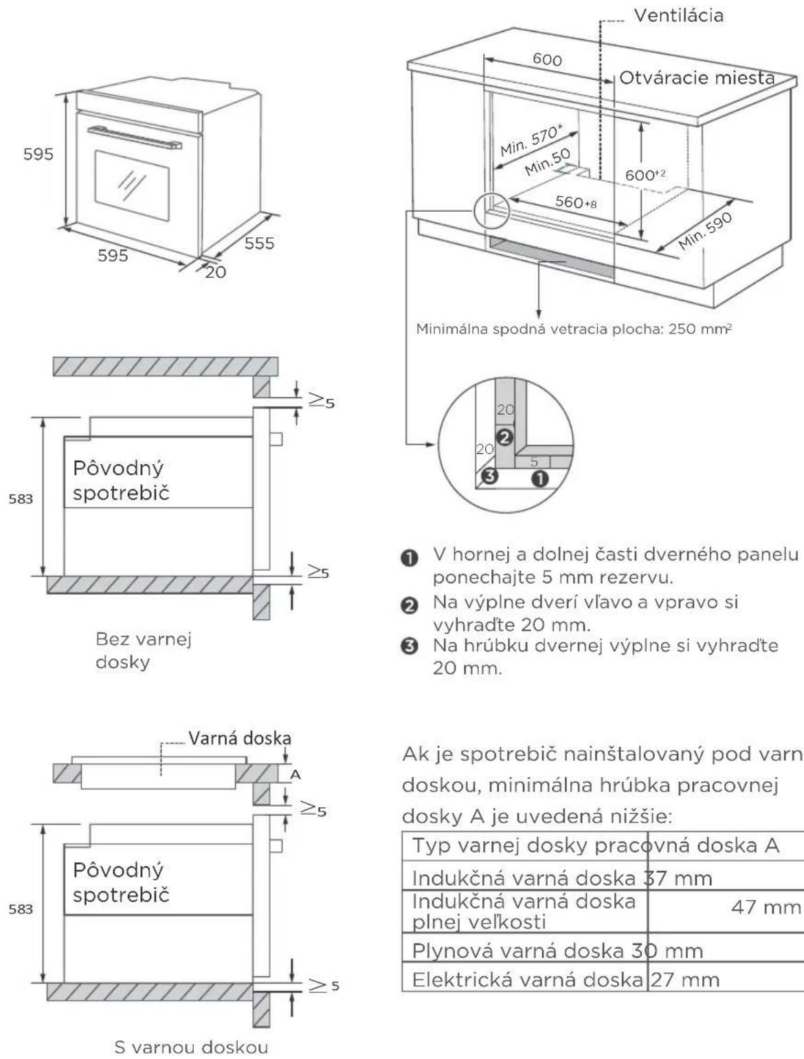 TEKA HCB 6375 SS - Schéma (prízemná skriňa) - 1