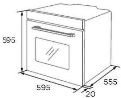 TEKA HCB 6375 SS - Diagrama do Armário (Armário Inferior) - 1