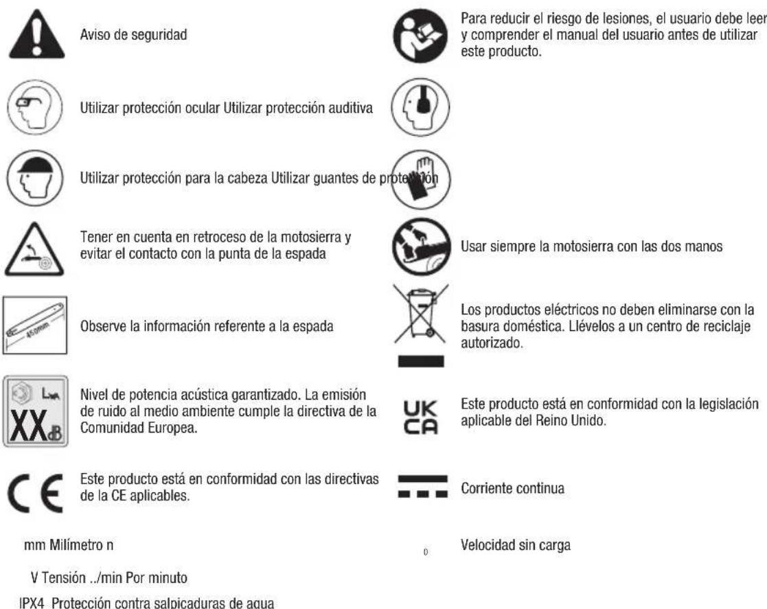 EGO Power+ CS1814E - SIMBOLOS DE SEGURIDAD - 1