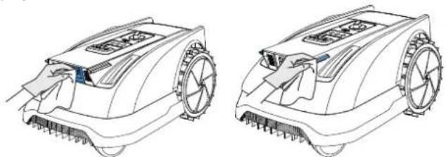 ECOVACS GOAT O600 RTK - ② Reinigung der Hauptkomponenten: - 1