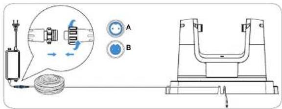ECOVACS GOAT O600 RTK - ① Montera laddningsstationen - 2