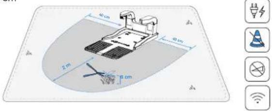 ECOVACS GOAT O1200 LiDAR PRO - ② Positionnez la station de charge - 1