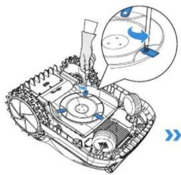 ECOVACS GOAT O1200 LiDAR PRO - Remplacement des lames - 1