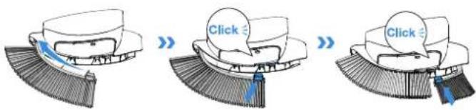ECOVACS GOAT O1200 LiDAR PRO - ① Trimmerimoduulin harjan asennus - 1