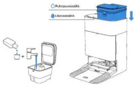 ECOVACS DEEBOT T80S OMNI - ⑥ Täytä puhdasvesisäiliö - 1