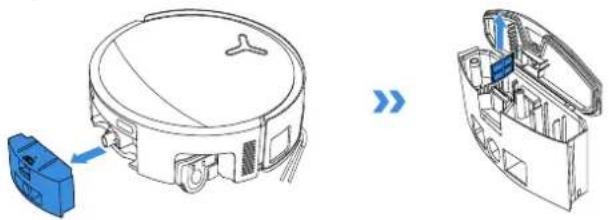 ECOVACS DEEBOT T80S OMNI - Rengør rullemoppen - 5