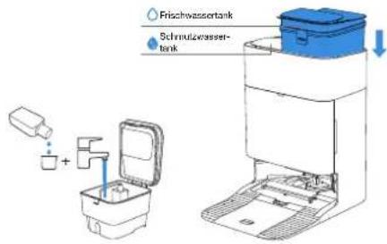 ECOVACS DEEBOT T80S OMNI - ⑥ Frischwassertank befüllen - 1