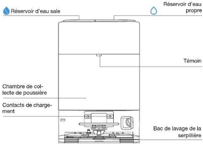 ECOVACS DEEBOT T80S OMNI - À l'intérieur du DEEBOT (sous le couvercle supérieur) - 2