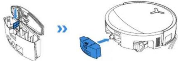ECOVACS DEEBOT T80S OMNI - Likavesilaatikkon huoltaminen - 3