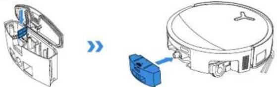 ECOVACS DEEBOT T80S OMNI - ⑤ Manutenzione del serbatoio dell'acqua sporca - 3