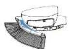 ECOVACS GOAT A3000 Lidar Pro - Trimmerlimoduulin harjan valhto - 1