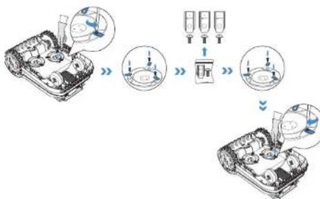 ECOVACS GOAT A3000 Lidar Pro - Sustitución de cuchillas - 1