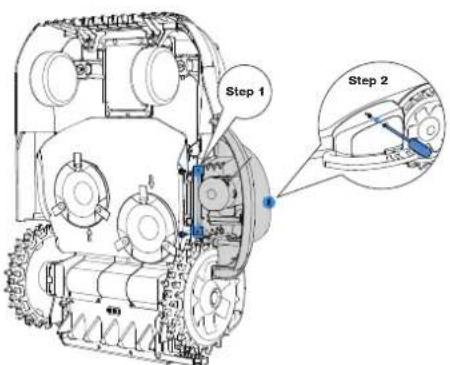 ECOVACS GOAT A2000 LiDAR PRO - Installation du module du taille-bordures - 3