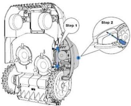 ECOVACS GOAT A2000 LiDAR PRO - ① Instalación del módulo del recortador - 3