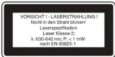 EINHELL TC-LD 60 R - источника излучения Класс лазера 2 - 1