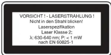 EINHELL TC-LD 30 R - источника излучения Класс лазера 2 - 1